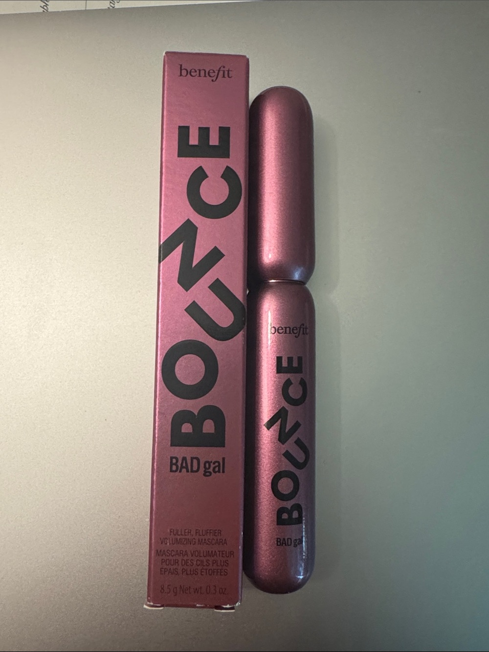 Benefit BADgal BOUCE Mascara — Metallic Pink Tube